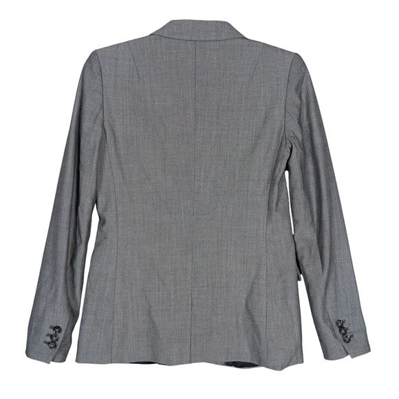 Banana Republic New LWW Blazer Gray One Button Front Closure 3 Pockets Lined - Picture 3 of 8